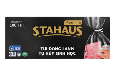 Túi đông lạnh THSH cao cấp STAHAUS Premium 25x35cm hộp 100 túi