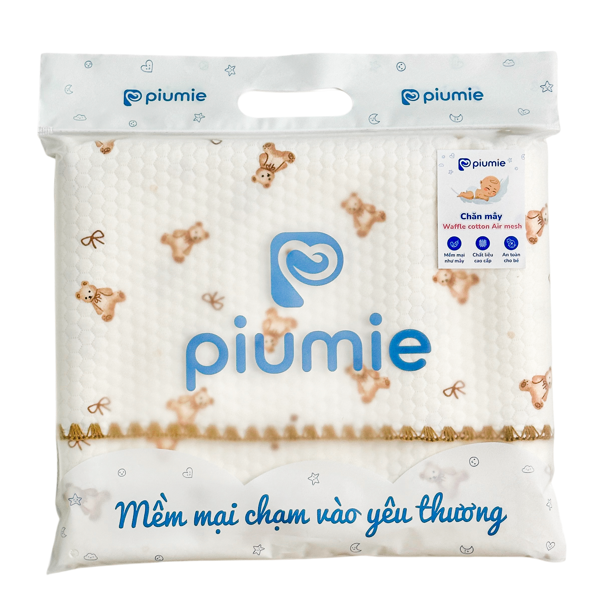 Chăn mây bốn mùa Waffle Cotton Air Mesh