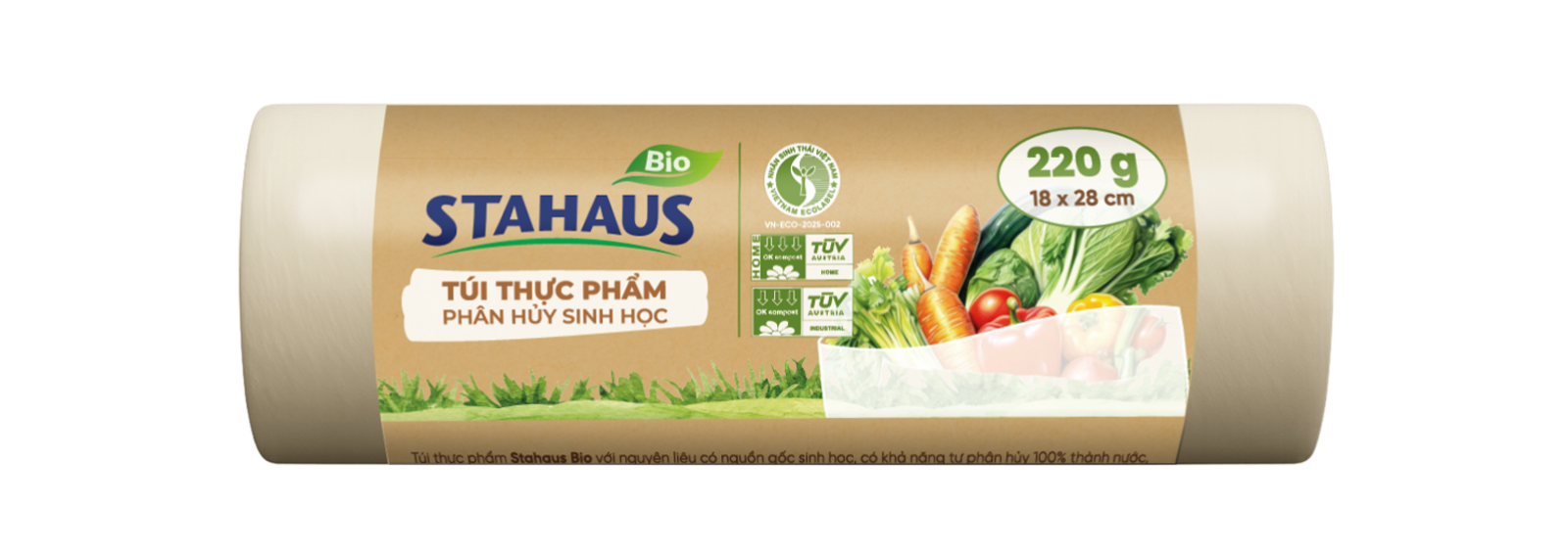 Túi đựng thực phẩm PHSH STAHAUS 18x28cm (220g/cuộn)