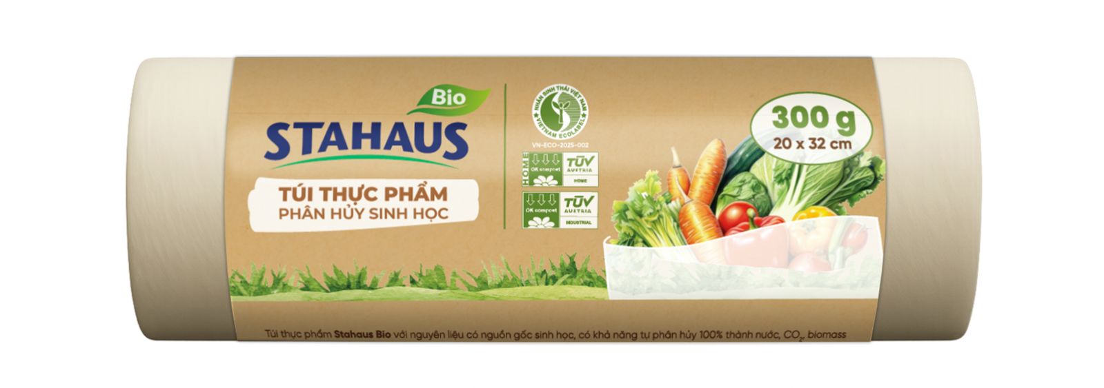 Túi đựng thực phẩm PHSH STAHAUS 20x32cm (300g/cuộn)