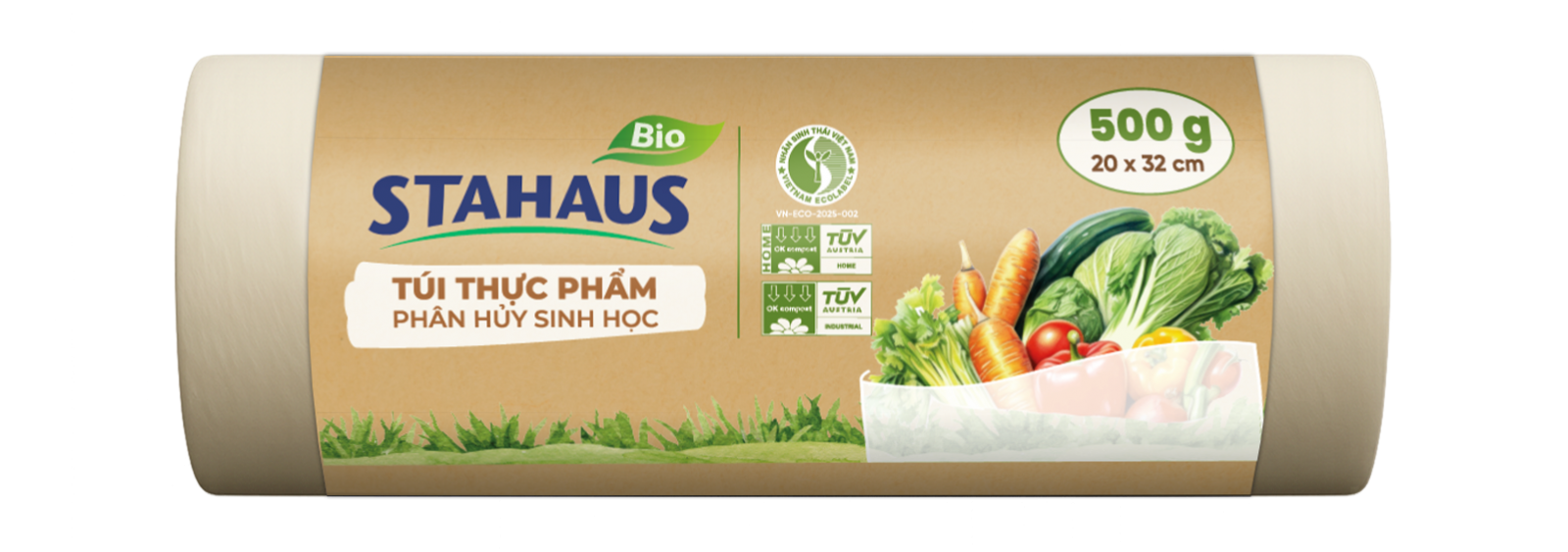 Túi đựng thực phẩm PHSH STAHAUS 20x32cm (500g/cuộn)