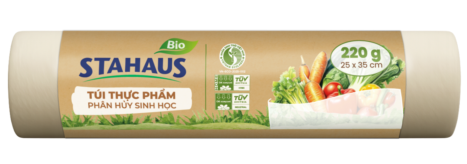 Túi đựng thực phẩm PHSH STAHAUS 25x35cm (220g/cuộn)
